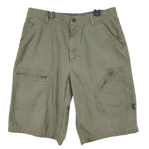 Vtg Y2K Nike 6.0 Cargo Shorts Men's 34x12 Ripstop Olive Green Gorpcore Hiking